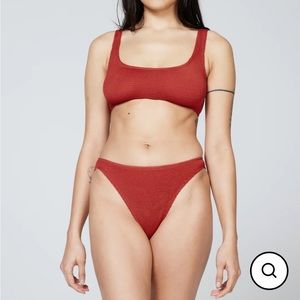 You Swim Aplomb Standard Waist Two Piece NWOT in Saffron
